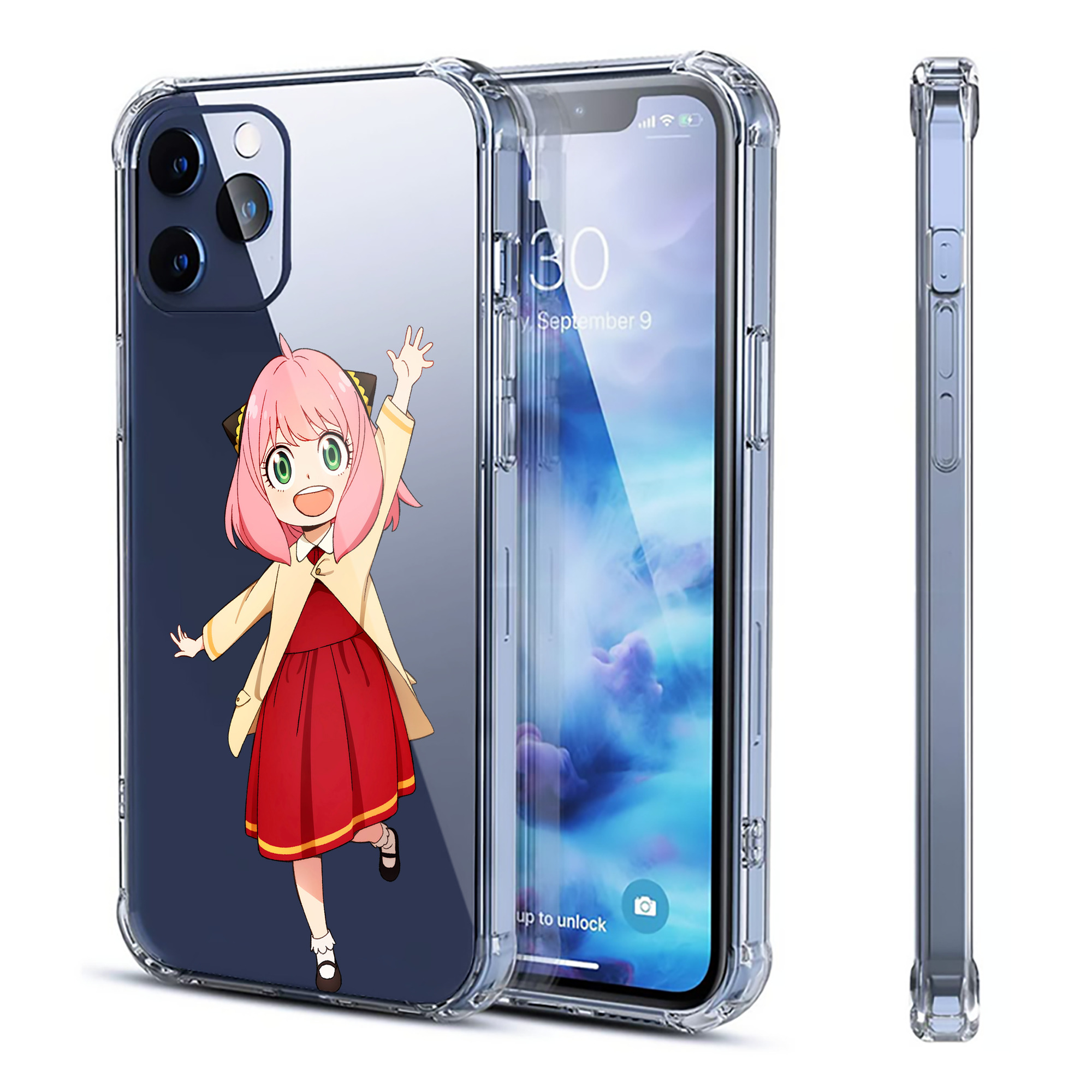 （画像用） SPY×FAMILY间谍家家酒 【iPhone 12シリーズ対応】透明スマホケース（クリアソフトケース）